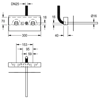 AR F5 Zubehör für Wandarmatur KWC Aquarotter - AR F5 Zubehör für Wandarmatur