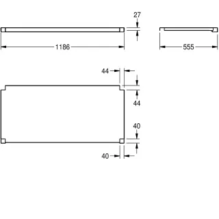 AR MAXIMA Ablage, Edelstahl KWC Aquarotter - AR MAXIMA Ablage, Edelstahl