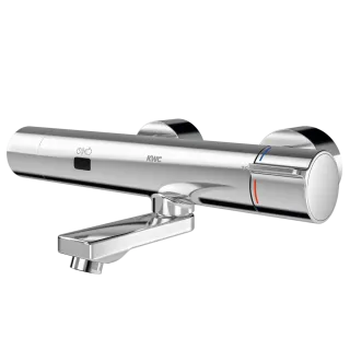 KWC Aquarotter - AR F5 Wandbatterie, elek., Thermostat, Schwenkauslauf