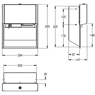 AR EXOS. WC-Doppelrollenhalter, Edelstahl, UP KWC Aquarotter - AR EXOS. WC-Doppelrollenhalter, Edelstahl, UP