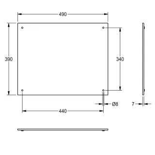 AR HEAVY DUTY Spiegel, Edelstahl KWC Aquarotter - AR HEAVY DUTY Spiegel, Edelstahl