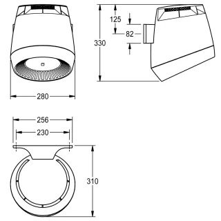 AR F5 Haartrockner, Kunststoff, IR KWC Aquarotter - AR F5 Haartrockner, Kunststoff, IR