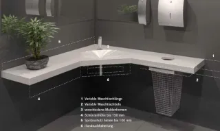 Modulares Waschtisch-System VARIUS | barrierefreier Waschtisch VARIUScare Modulares Waschtisch-System VARIUS | barrierefreier Waschtisch VARIUScare