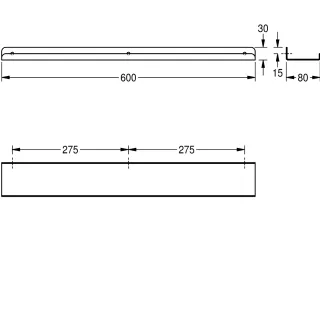 AR HEAVY DUTY Ablage, Edelstahl, AP KWC Aquarotter - AR HEAVY DUTY Ablage, Edelstahl, AP