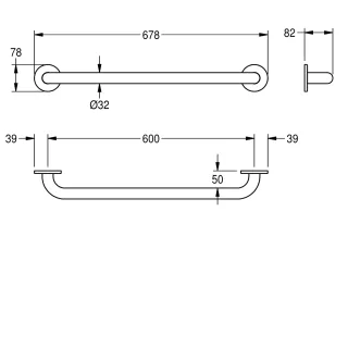 AR CONTINA Haltegriff, Edelstahl KWC Aquarotter - AR CONTINA Haltegriff, Edelstahl
