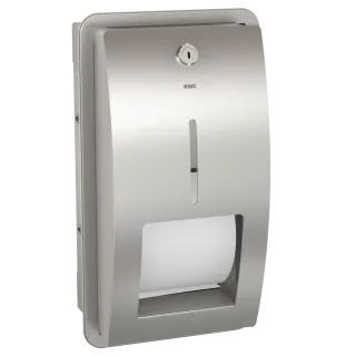 AR STRATOS WC-Doppelrollenhalter, Edelstahl, UP KWC Aquarotter - AR STRATOS WC-Doppelrollenhalter, Edelstahl, UP