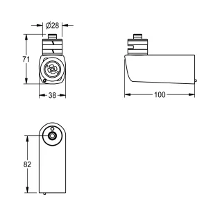 AR RODAN Hygieneabfallbehälter, Edelstahl, UP KWC Aquarotter - AR RODAN Hygieneabfallbehälter, Edelstahl, UP