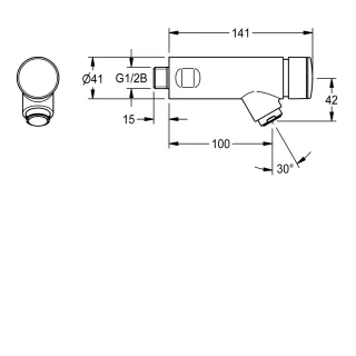 AR F3 Wandventil, hydr., ohne Mischung KWC Aquarotter - AR F3 Wandventil, hydr., ohne Mischung