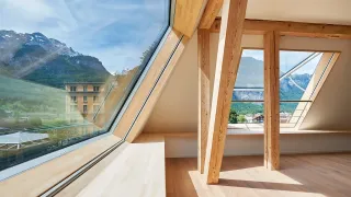 Lamellen-Dachfenster und  Klappdachfenster Lamellen-Dachfenster und  Klappdachfenster