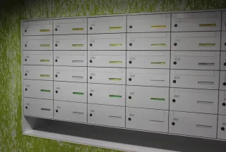 Depotboxen, Postverteilanlagen, Briefkastenanlagen mit Paketfächern Depotboxen, Postverteilanlagen, Briefkastenanlagen mit Paketfächern
