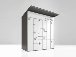 Depotboxen, Postverteilanlagen, Briefkastenanlagen mit Paketfächern Depotboxen, Postverteilanlagen, Briefkastenanlagen mit Paketfächern
