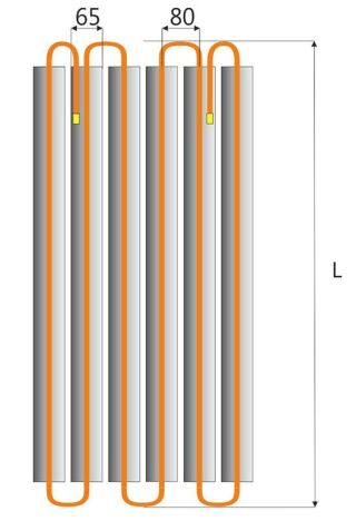 BEKA Kupferrohrmäander Typ C.M10.65