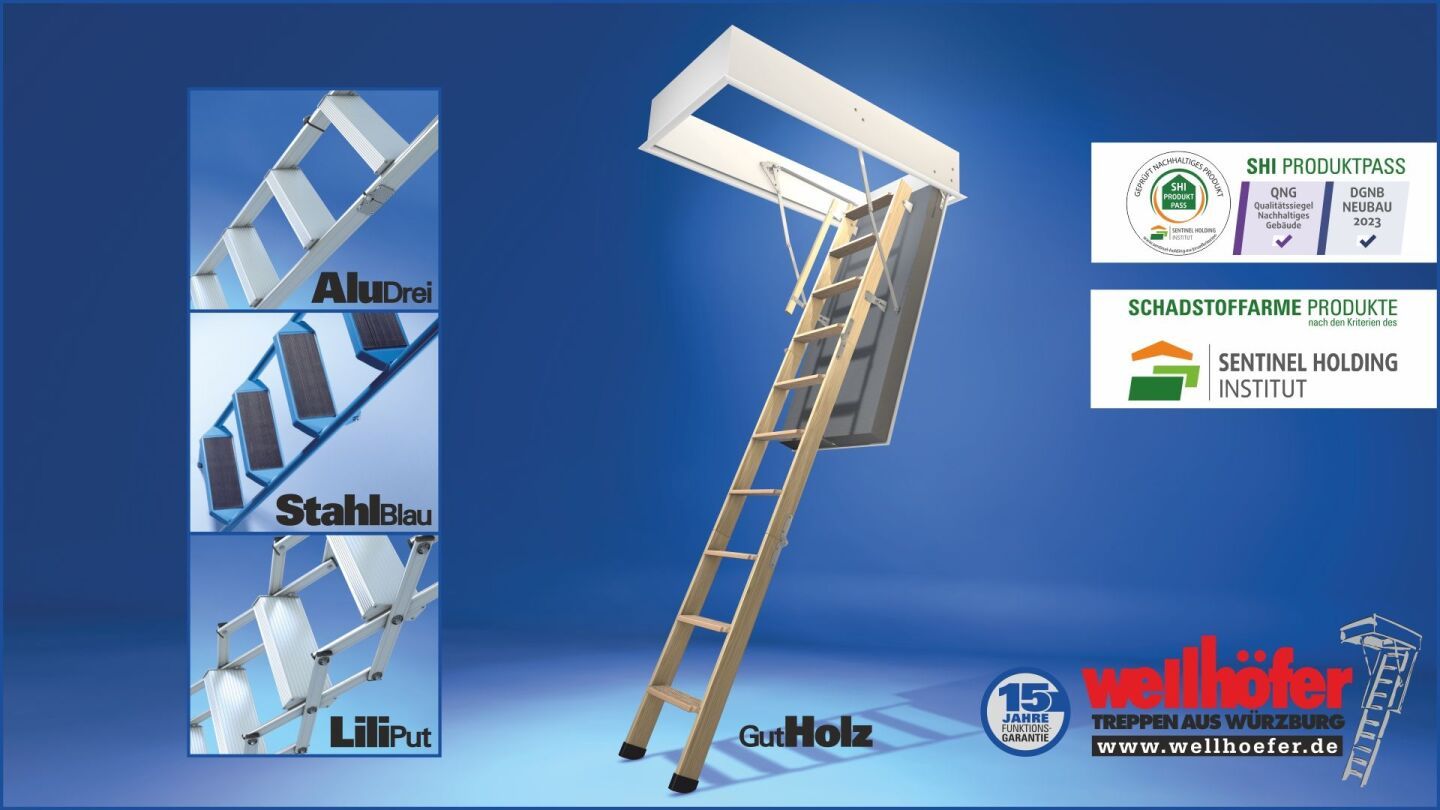 Bodentreppen und Scherentreppen von Wellhöfer