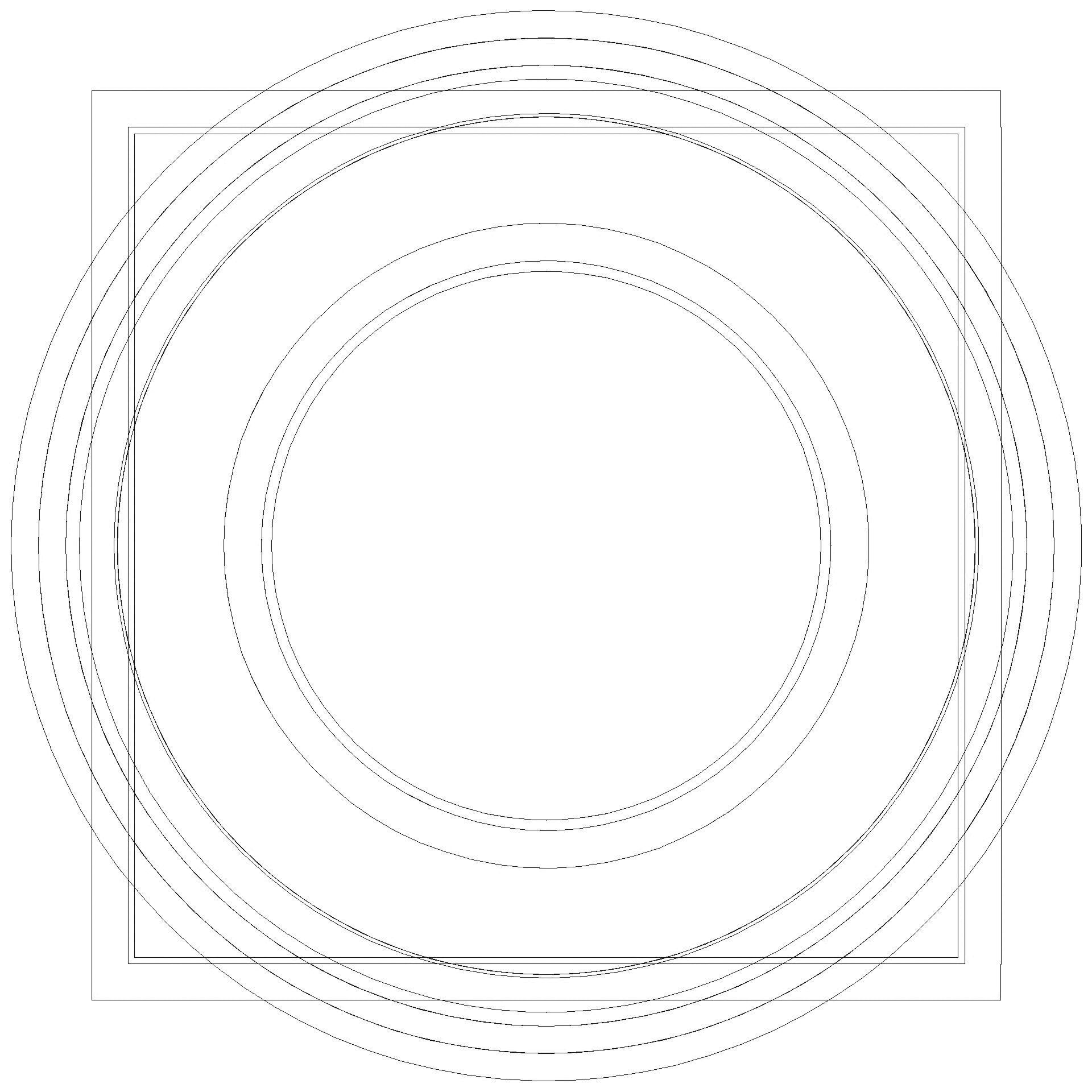 KESSEL-Objektablauf Ecoguss DN 80, senkrecht, Designrost (3D)