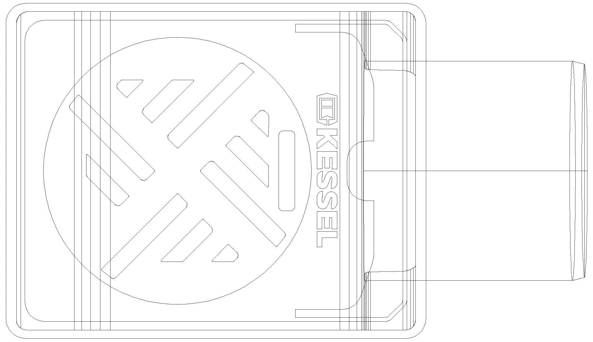 KESSEL-Bodenablauf Drehfix, mit Rückstauverschluss (3D)
