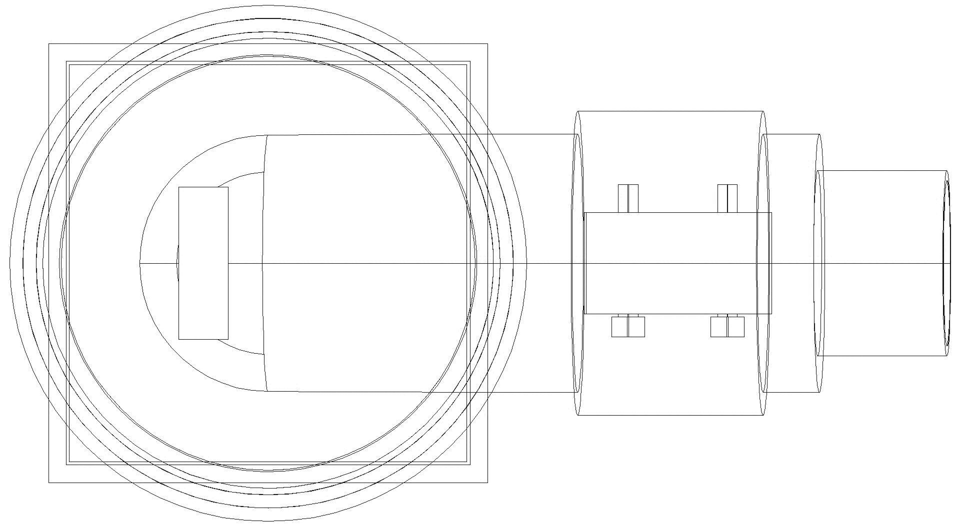 KESSEL-Objektablauf Ecoguss DN 50, seitlich, Designrost (3D)