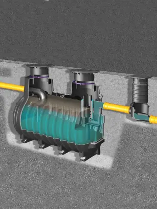 Leichtflüssigkeitsabscheider für Erdeinbau Leichtflüssigkeitsabscheider für Erdeinbau