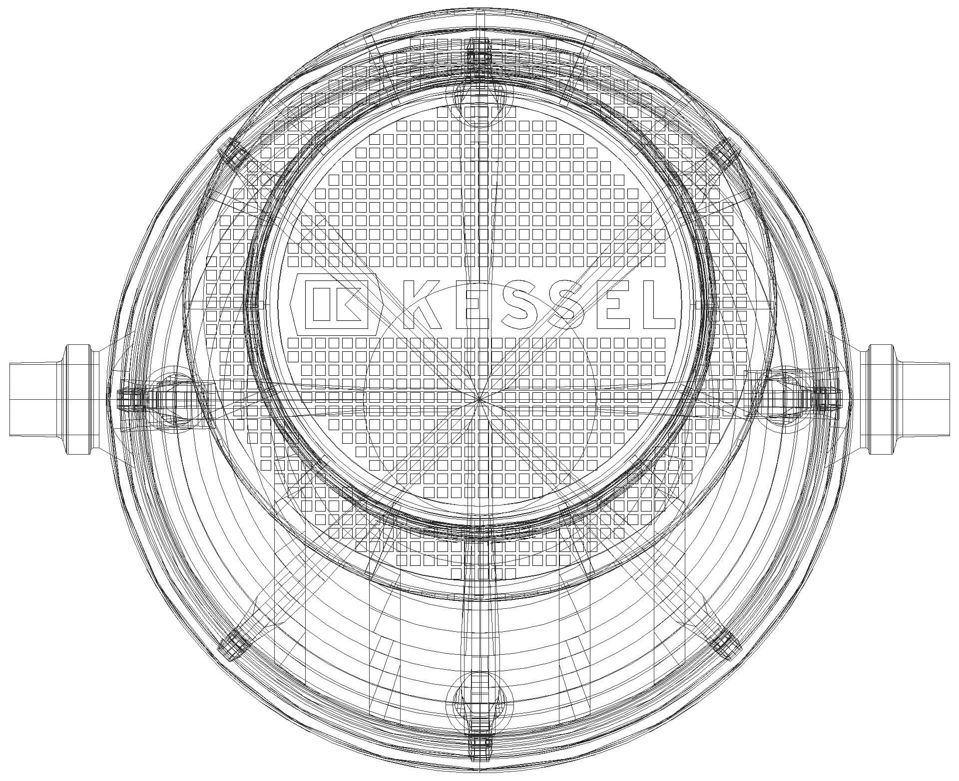 KESSEL-Fettabscheider EasyClean ground NS 4, Standard, 800-1200 mm, Klasse A/B (3D)