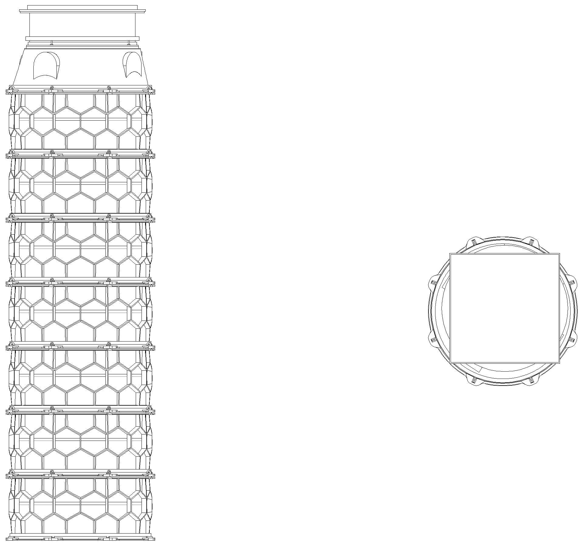 KESSEL-Schachtmodul H:15 Zugang 800 Kl. K3, befliesbar, ET 3911-4160mm