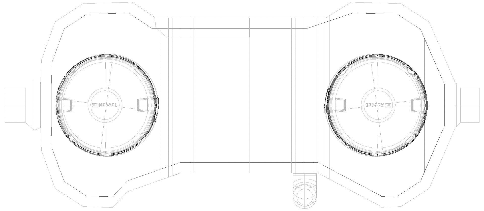 KESSEL-Fettabscheider EasyClean free NS 7, Direct (3D)