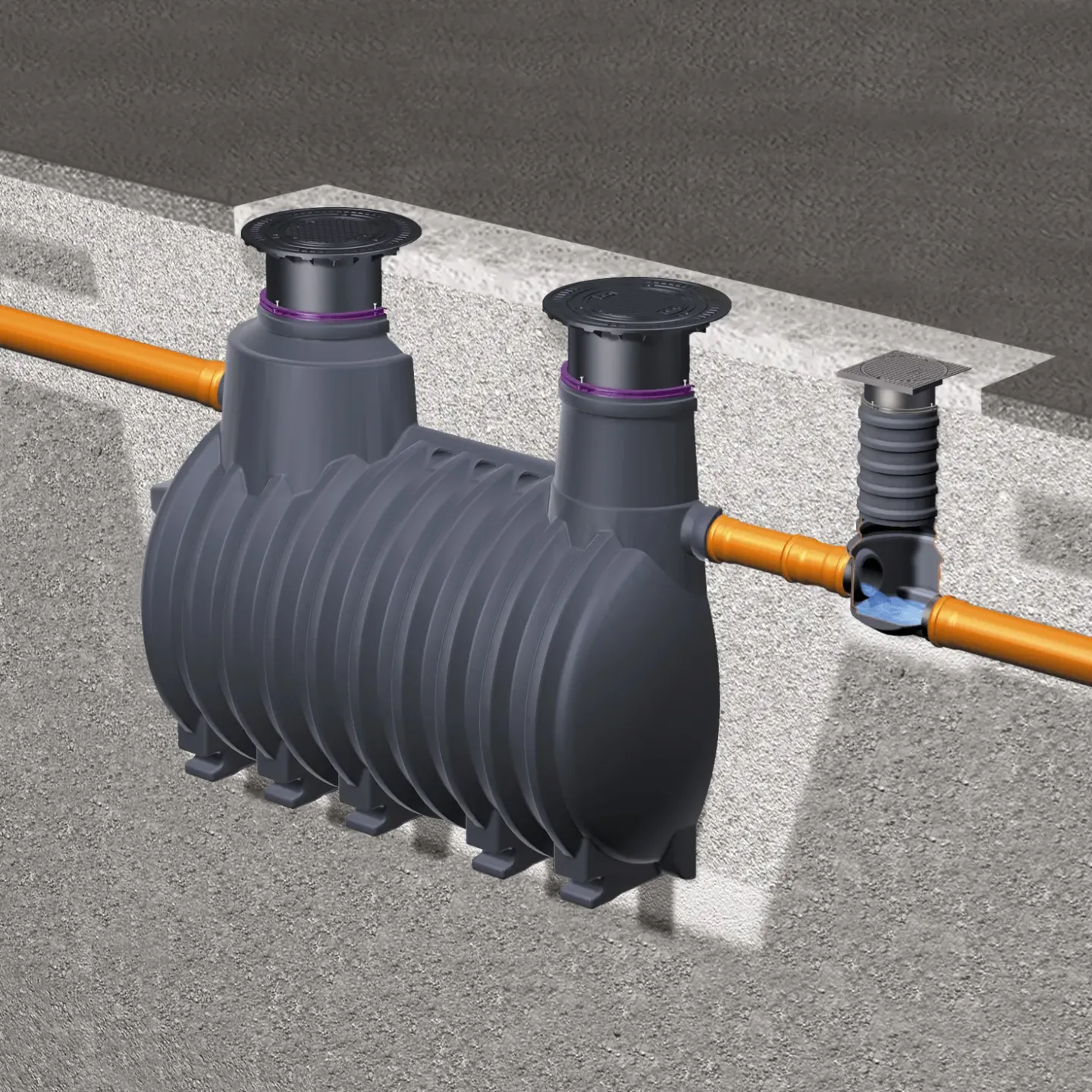 Stärkeabscheider für Freiaufstellung oder Erdeinbau Stärkeabscheider für Freiaufstellung oder Erdeinbau