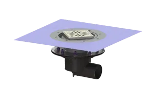 KESSEL-Objektablauf Ecoguss Pressflansch DN 70, seitlicher Stutzen KESSEL Entwässerungstechnik - KESSEL-Objektablauf Ecoguss Pressflansch DN 70, seitlicher Stutzen