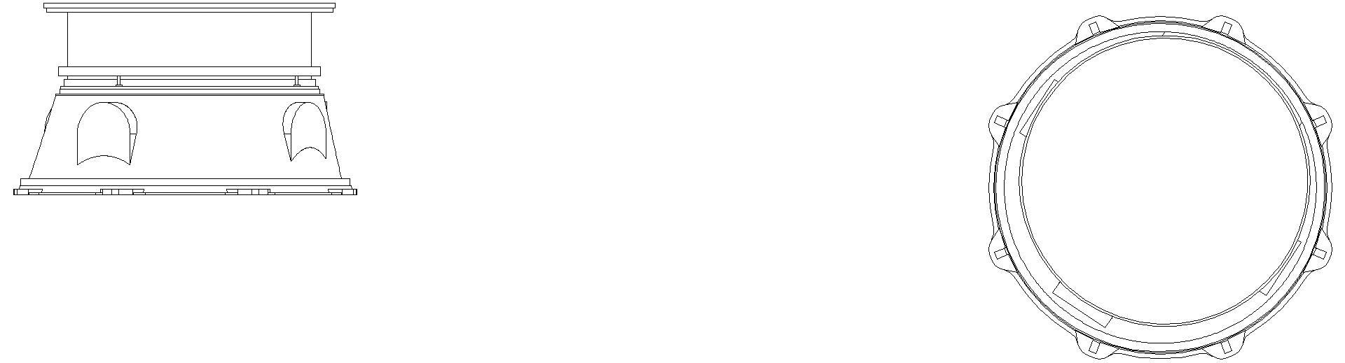 KESSEL-Schachtmodul, H:01 Zugang 800, Kl. K3, rund, ET 375-624mm