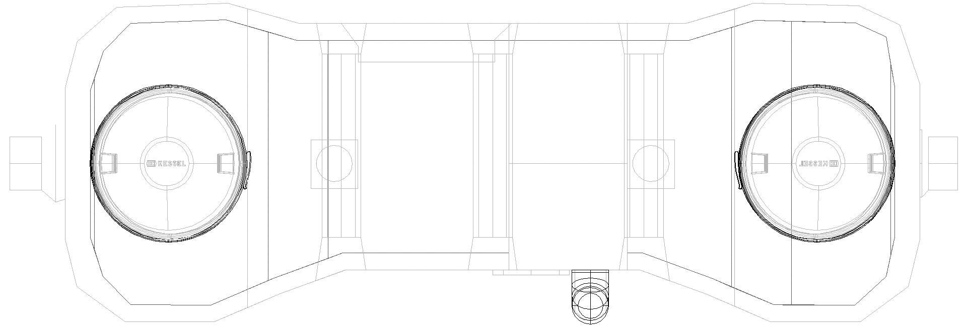 KESSEL-Fettabscheider EasyClean free NS 10, Direct, SonicControl (3D)