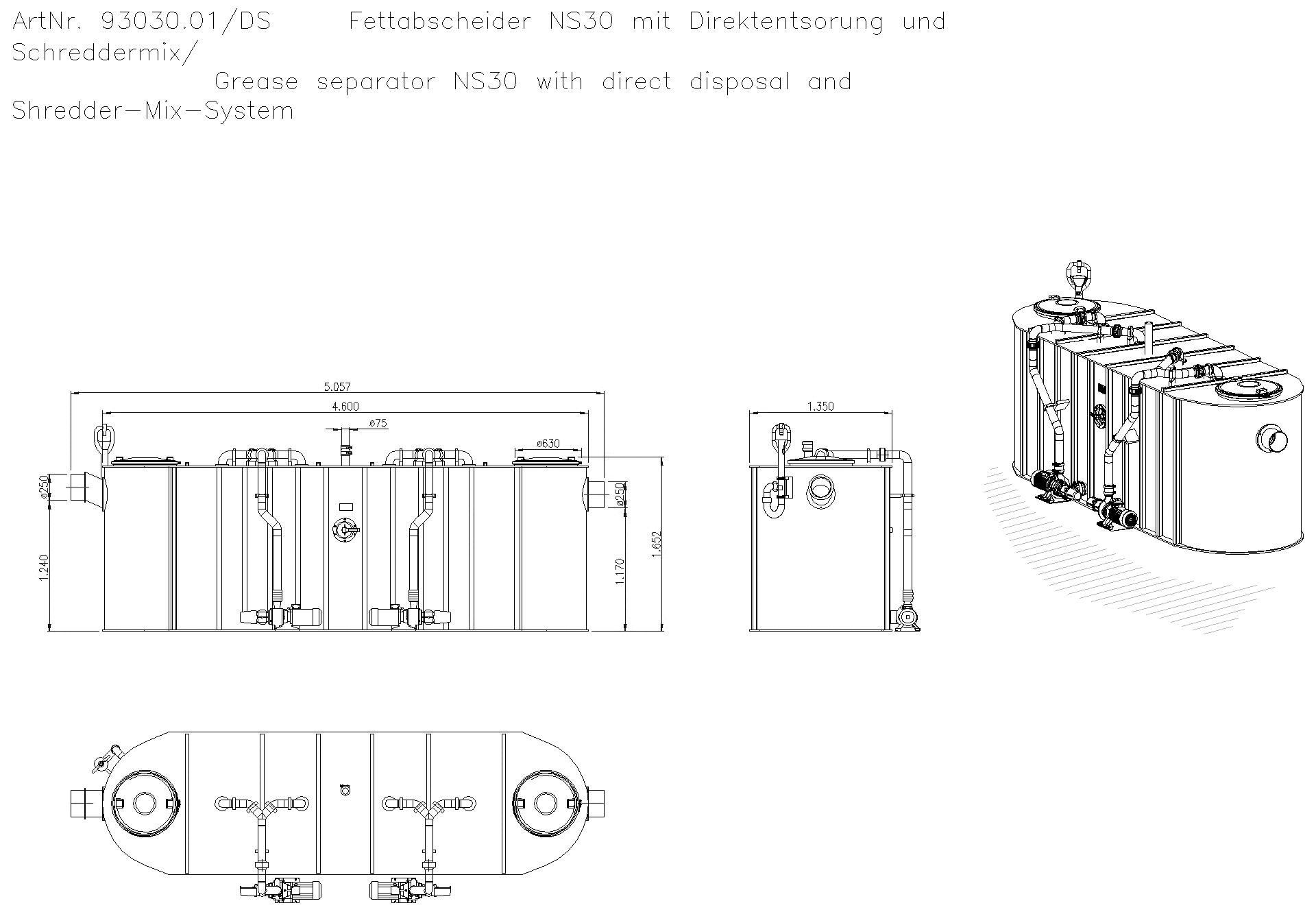 KESSEL-Fettabscheider EasyClean free NS 30, Mix