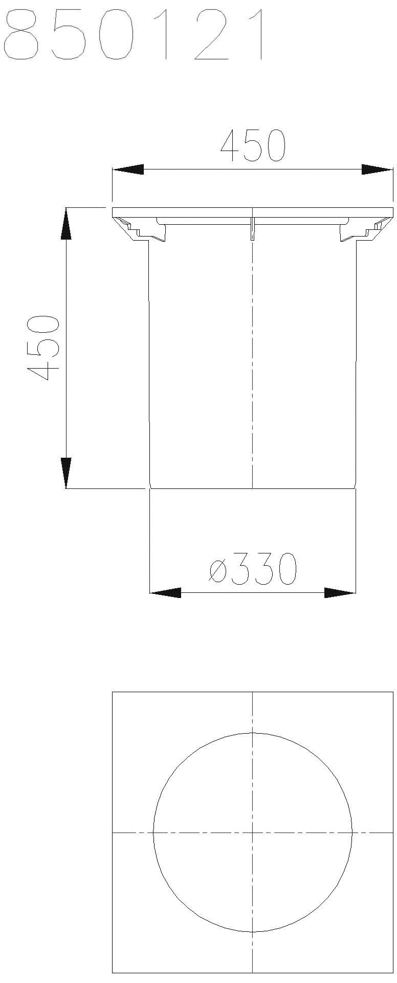 KESSEL-Aufsatzstück mit Klemmring, Klasse D