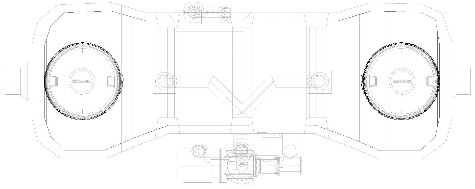 KESSEL-Fettabscheider EasyClean free NS 10, Auto Mix & Pump, SonicControl (3D)