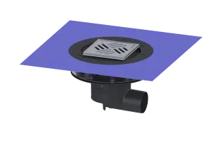 KESSEL-Objektablauf Practicus Pressflansch DN 70 seitlicher Stutzen KESSEL Entwässerungstechnik - KESSEL-Objektablauf Practicus Pressflansch DN 70 seitlicher Stutzen