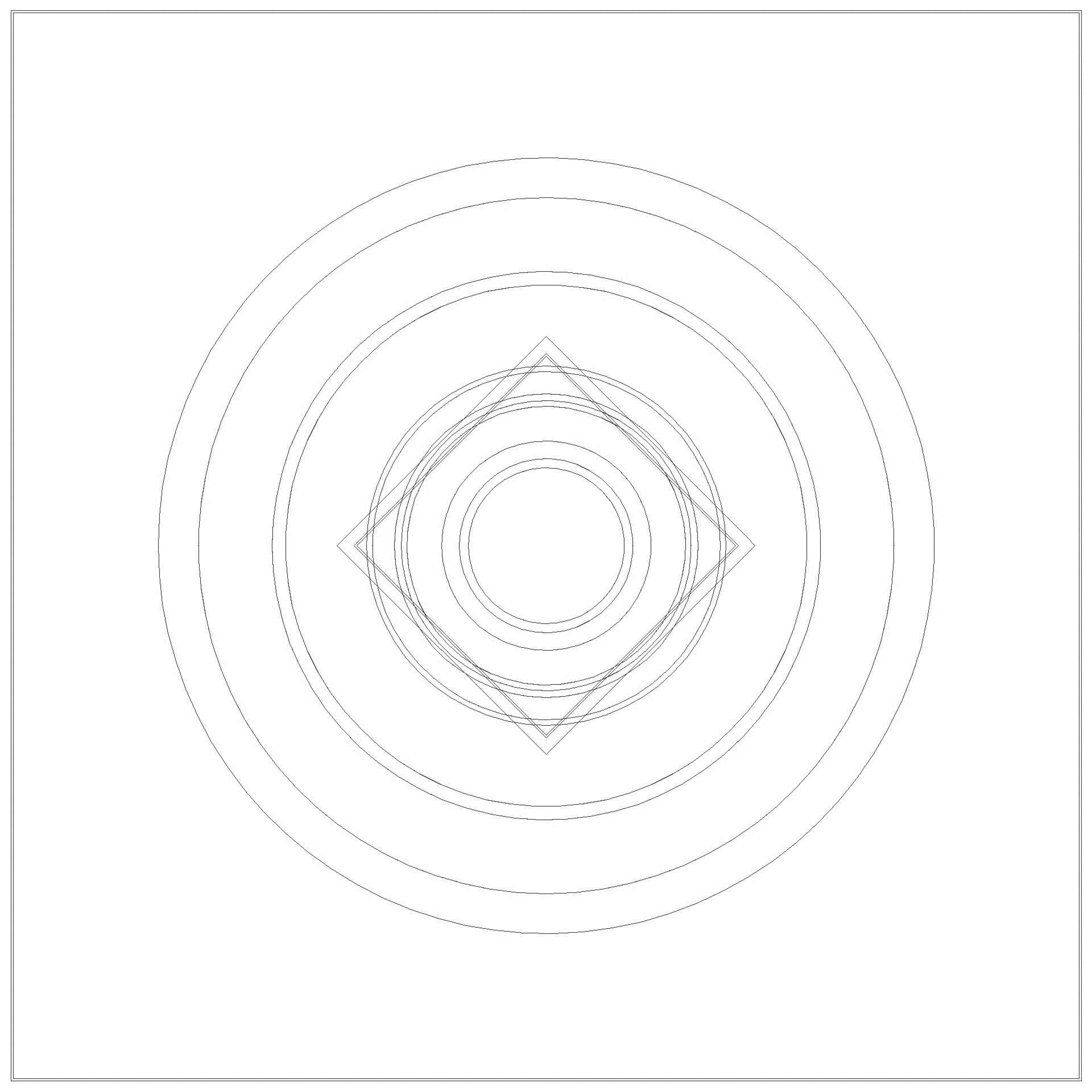 KESSEL-Objektablauf Ecoguss Klebeflansch DN 70, senkr., Dünnbett., Designrost (3D)