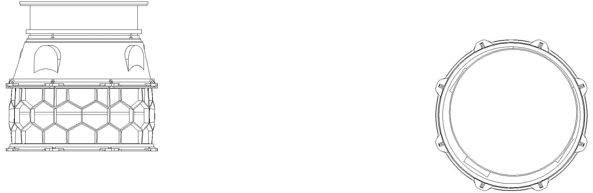 KESSEL-Schachtmodul, H:03 Zugang 800, Kl. K3, rund, ET 875-1124mm