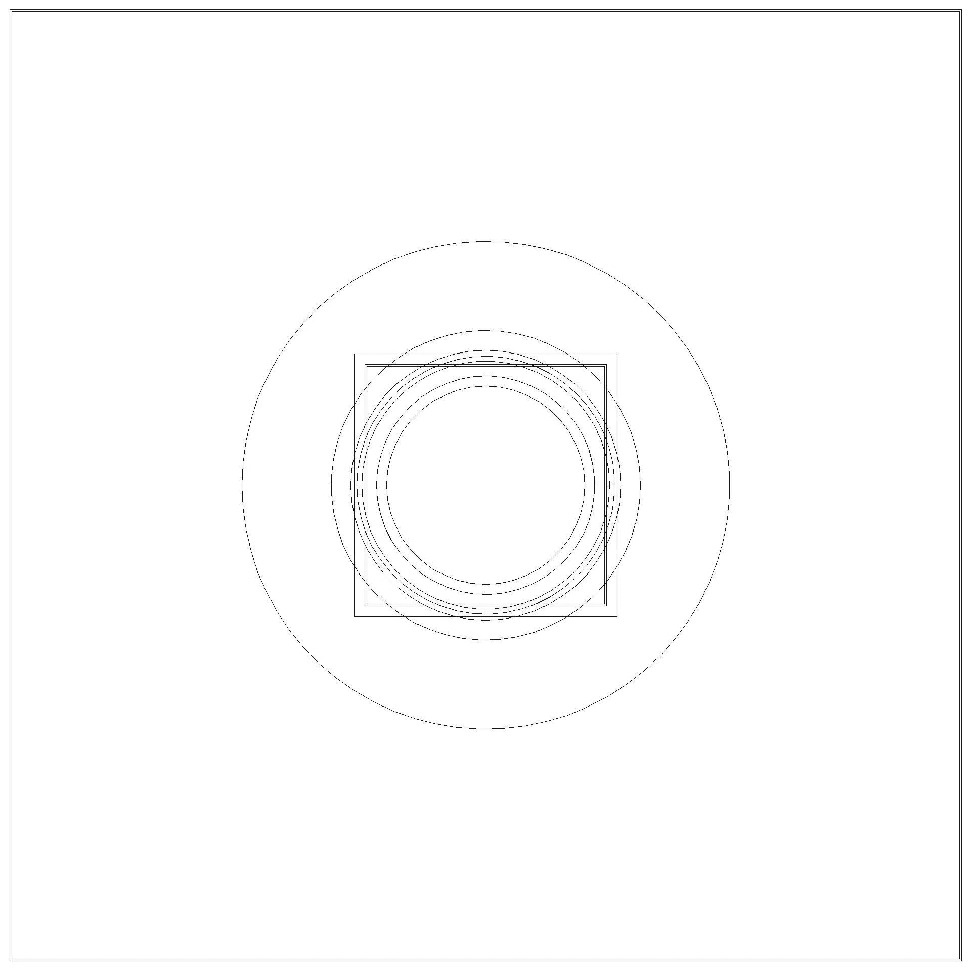 KESSEL-Objektablauf Ecoguss Klebeflansch DN 100, senkrecht, Designrost (3D)