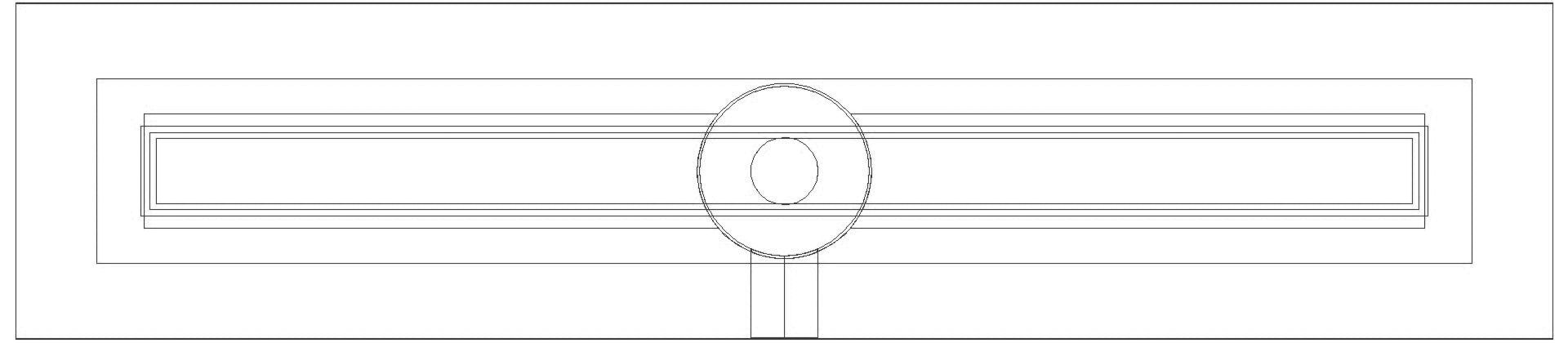 KESSEL Entwässerungstechnik - KESSEL-Duschrinne Linearis Compact L: 950 mm, Auslauf seitlich DN 50, WaD (3D)