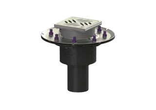 KESSEL-Objektablauf Ecoguss Pressflansch DN 70, senkrechter Stutzen KESSEL Entwässerungstechnik - KESSEL-Objektablauf Ecoguss Pressflansch DN 70, senkrechter Stutzen