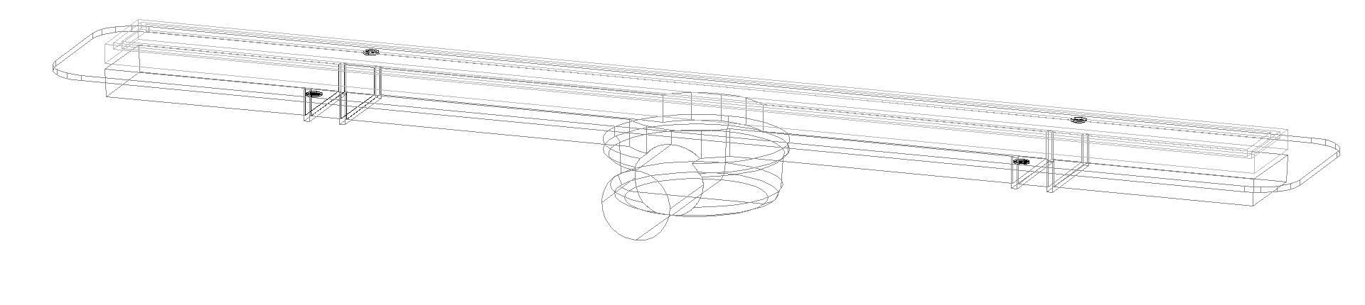 KESSEL Entwässerungstechnik - KESSEL-Duschrinne LINEARIS Compact DN50 seitlich, L=850 (3D)