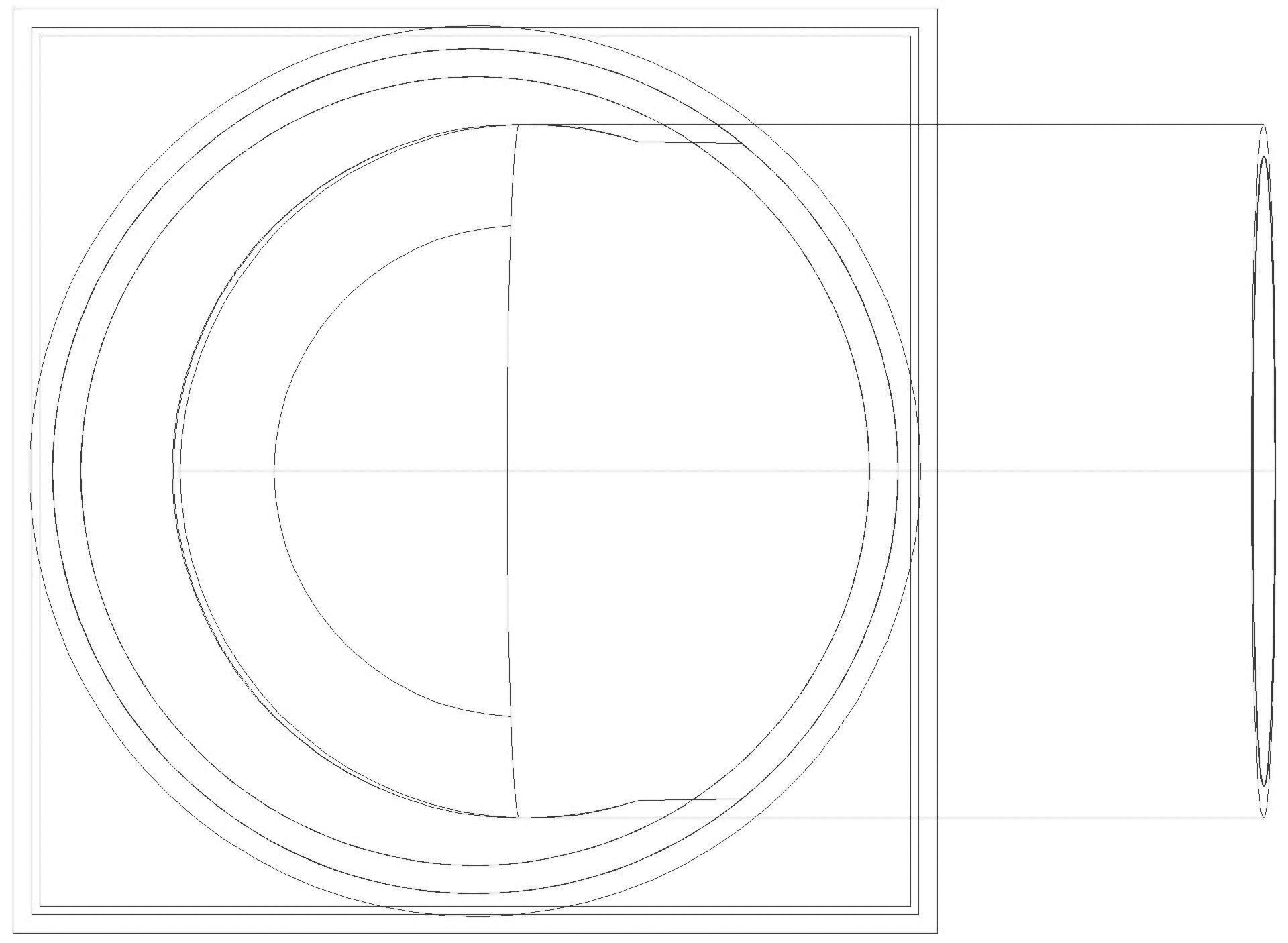 KESSEL-Wandablauf Scada LED Abdeckung Edst., Belaghöhe 17 mm, WaD (3D)