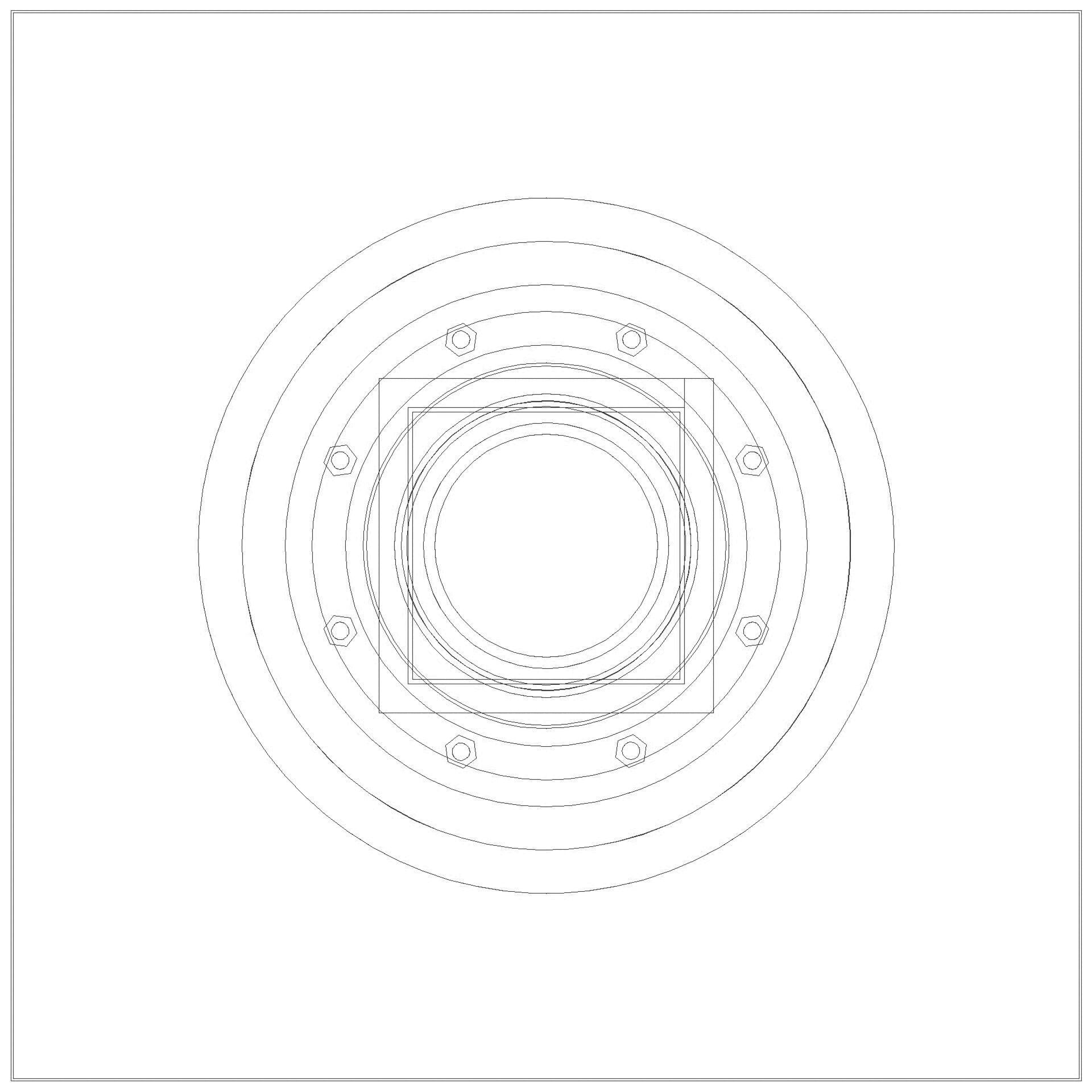 KESSEL-Bodenablauf Ecoguss Pressfl. DN 100, senkr., Variofix, Schlitzrost (3D)