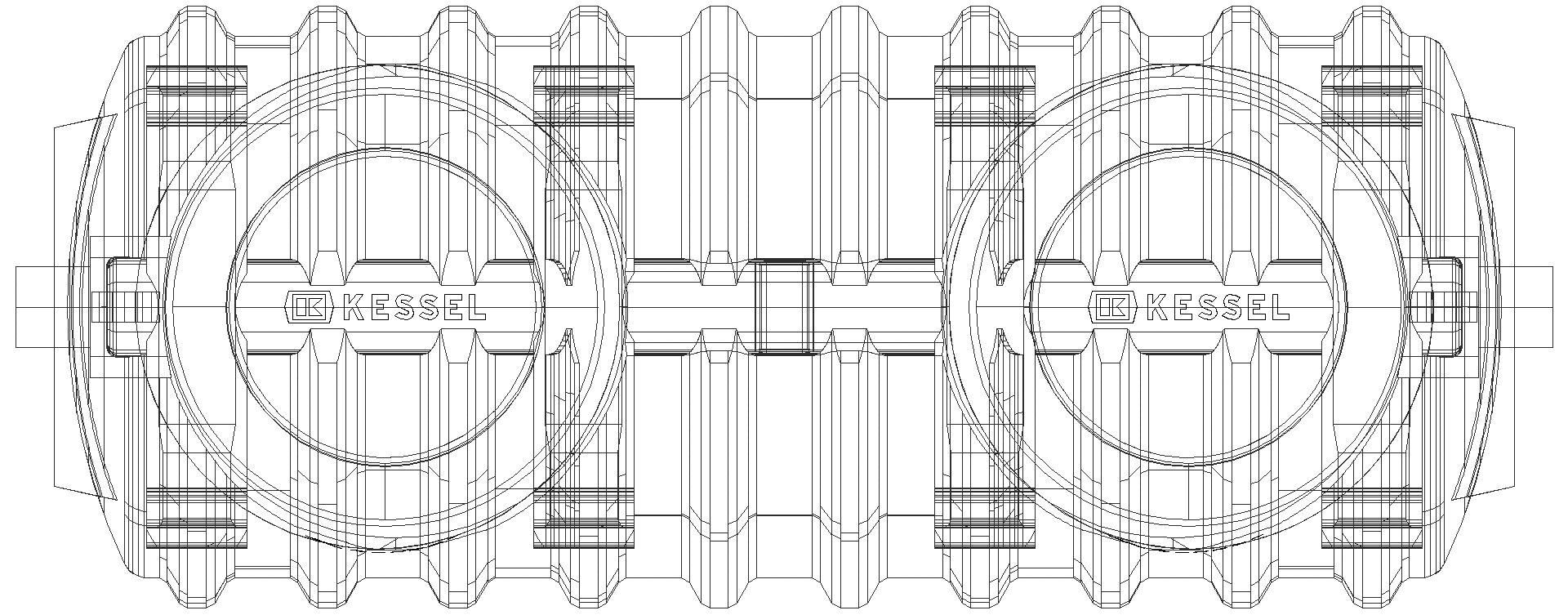 KESSEL Entwässerungstechnik - KESSEL-Fettabscheider EasyClean ground NS 10, Standard, 740-1175 mm, Klasse D (3D)