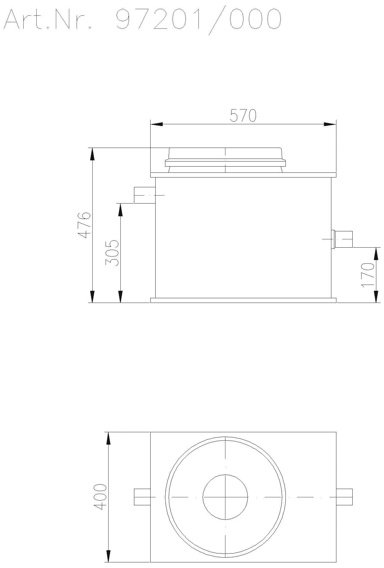 KESSEL-Sinkstoffabscheider EasySink free, NS 1