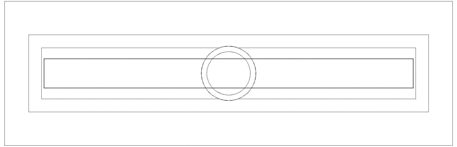 KESSEL-Aufsatzstück Linearis Comfort L: 850 mm, System 125, WaD (3D)