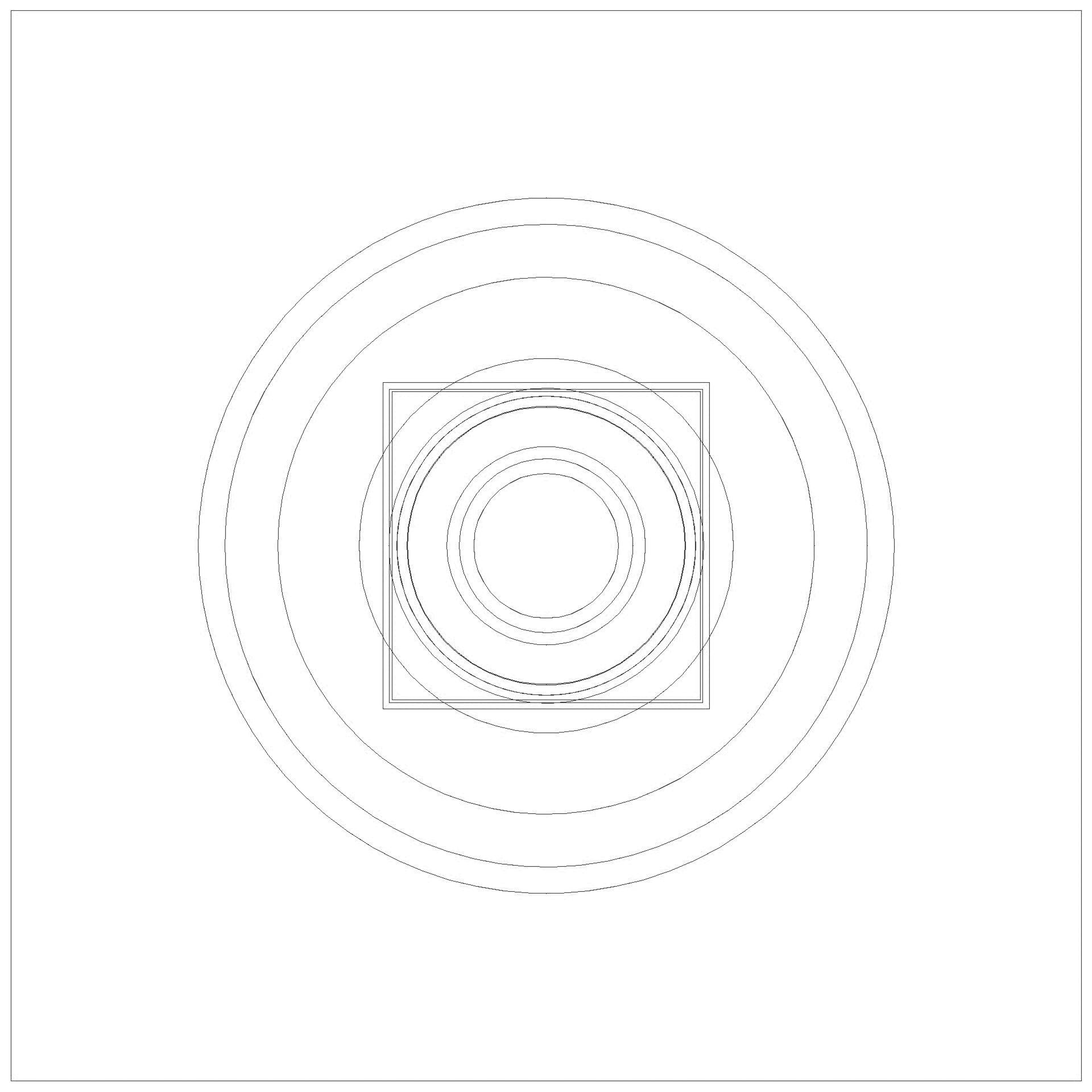 KESSEL-Ablauf Ferrofix DN70,senkr.,Gitter,ABS Dünnbett.138x138 (3D)