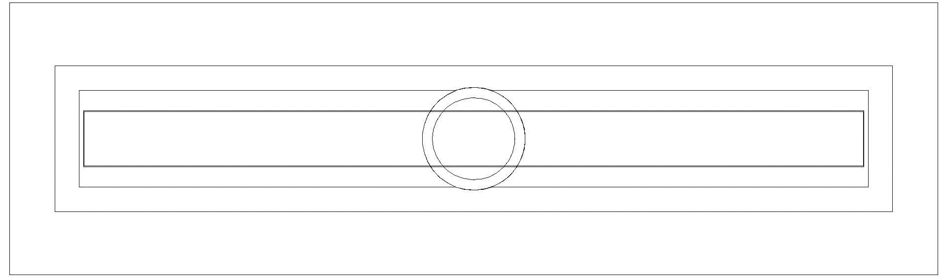 KESSEL-Aufsatzstück Linearis Comfort L: 950 mm, System 125, WaD (3D)