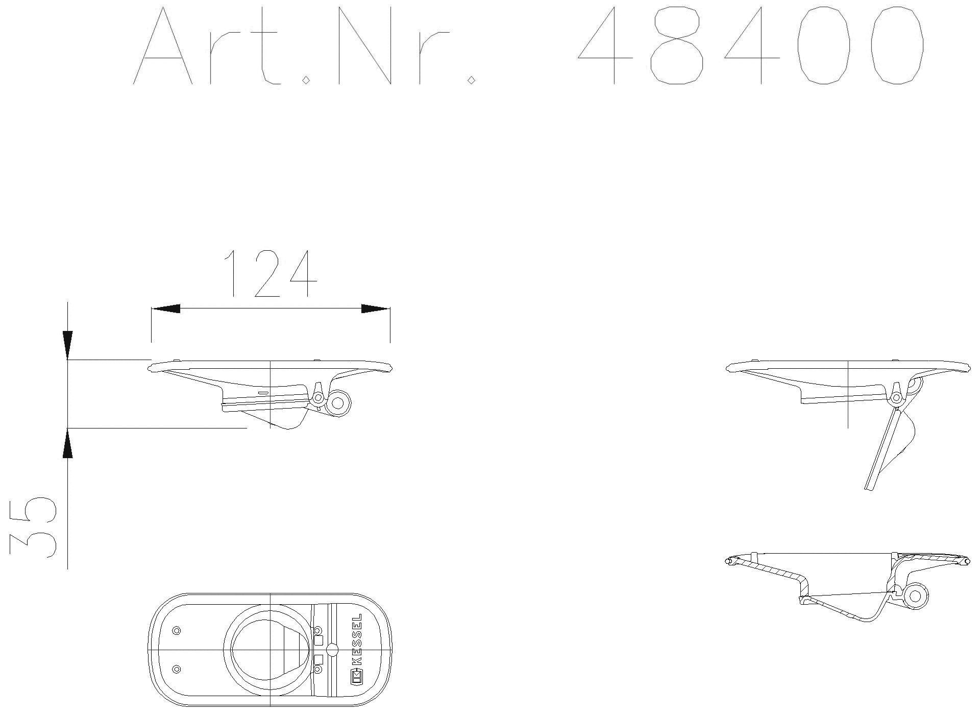 KESSEL-Geruchsverschluss Multistop für Duschrinne Linearis Compact