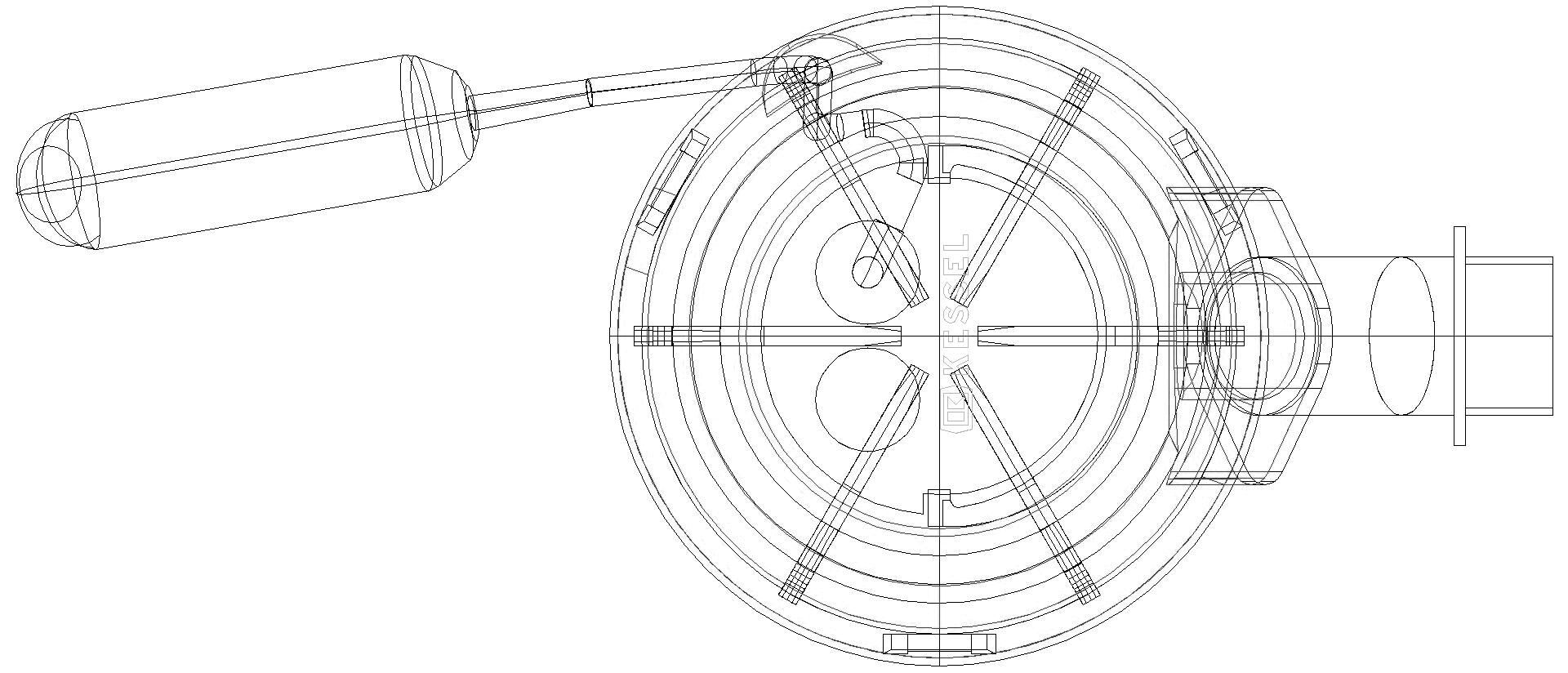 KESSEL-Tauchpumpe Aquadive KTP 300 mit Schwimmerschalter,10 m (3D)