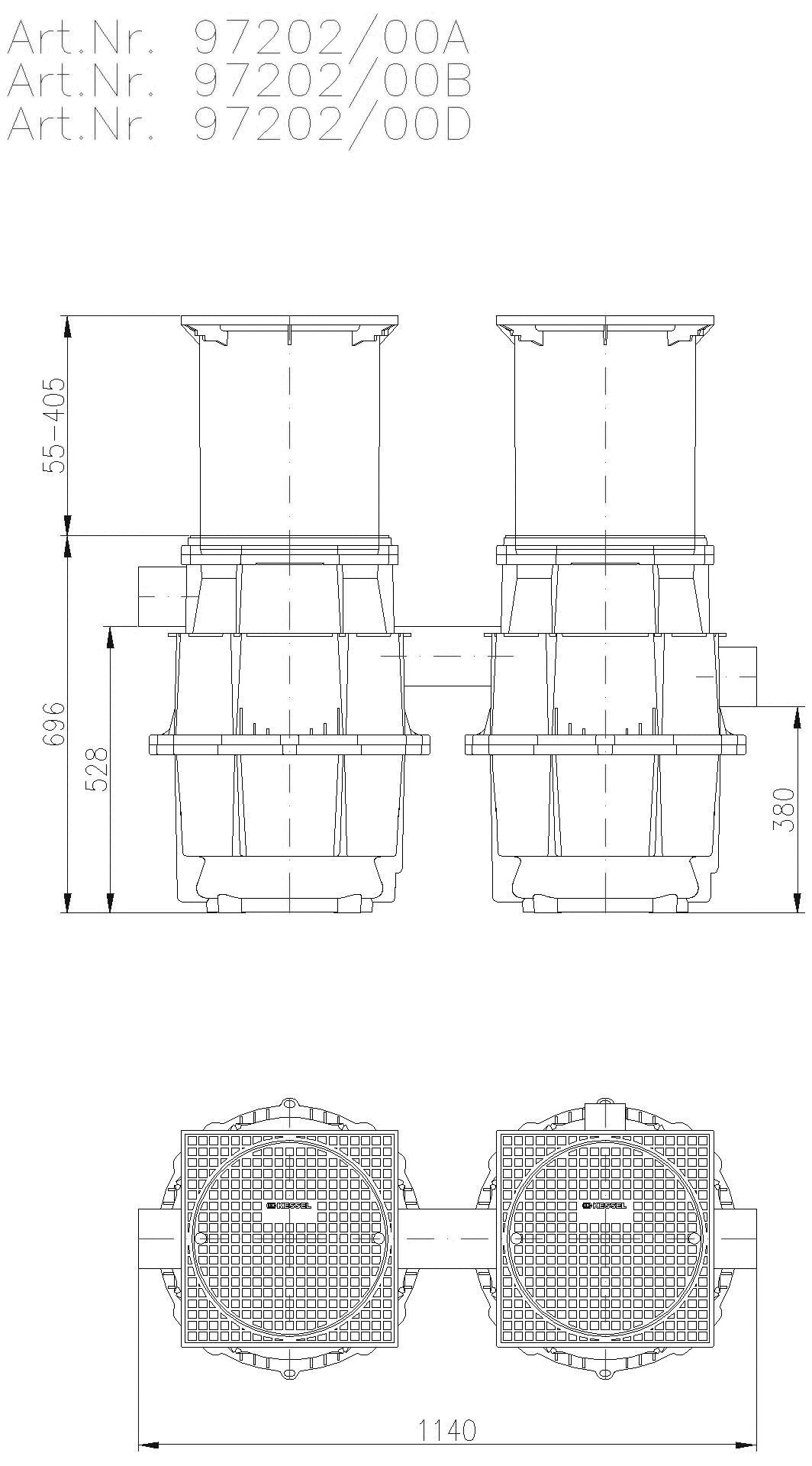 KESSEL-Sinkstoffabscheider EasySink ground, NS 2, Klasse A