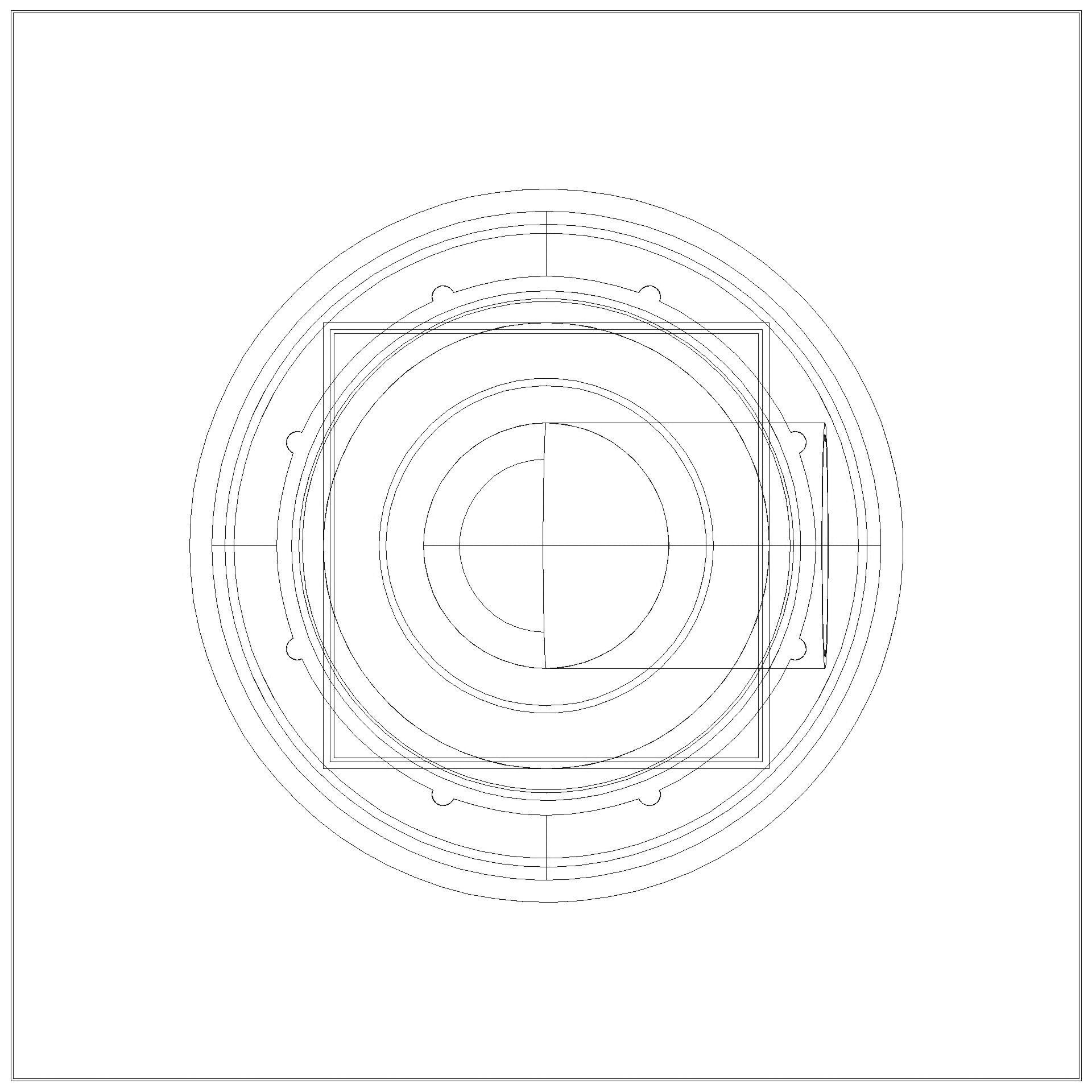 KESSEL-Ablauf Ferrofix DN 100 seitl. Vario, Gitter, 190x190mm (3D)
