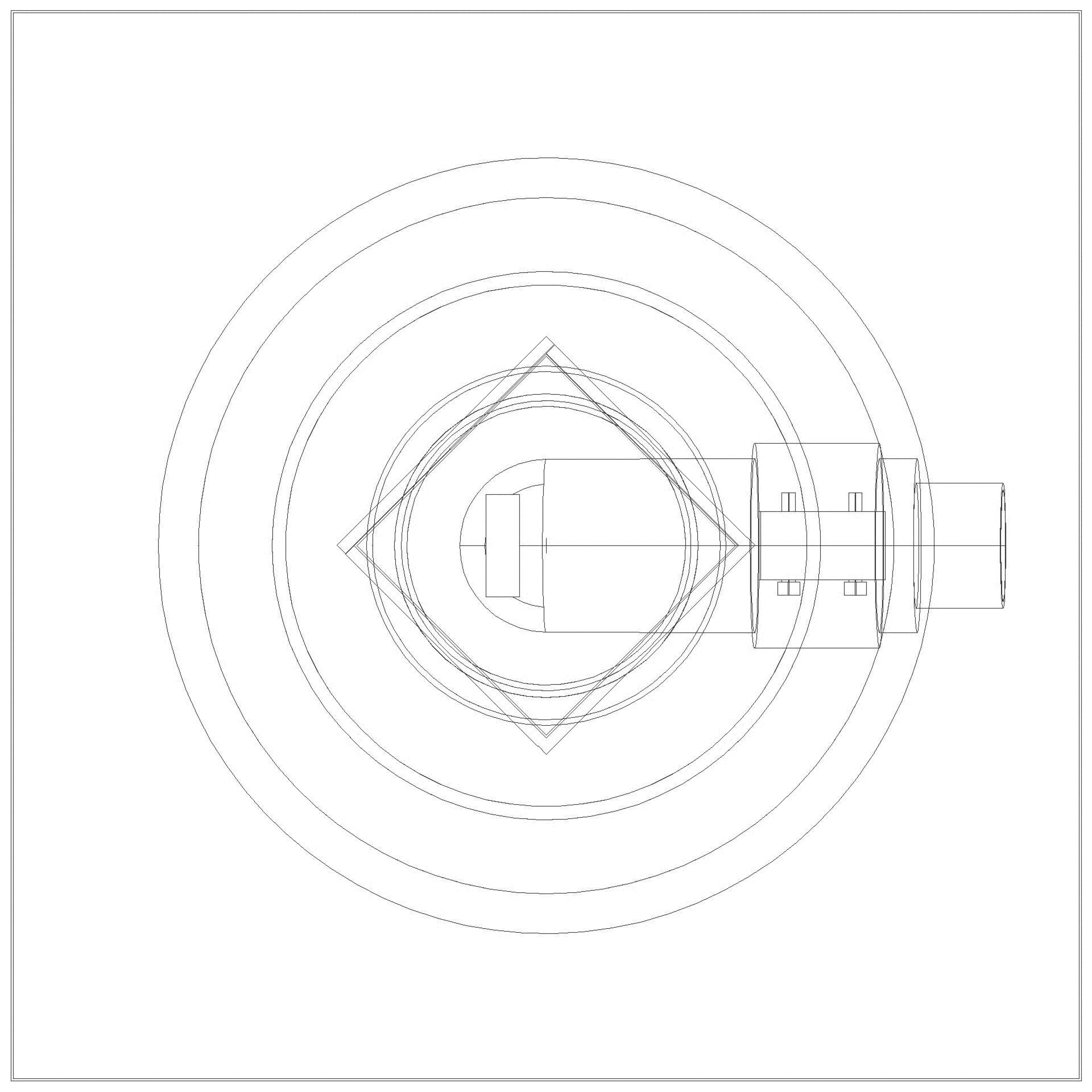 KESSEL-Objektablauf Ecoguss Klebeflansch DN 50, seitl., Dünnbett., Designrost (3D)